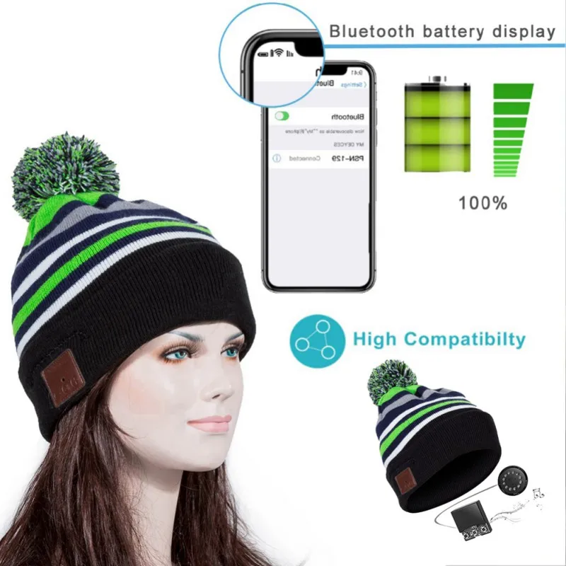 bluetooth-гарнитура, кепка, супер бас, стерео, 6 часов воспроизведения, 5,0, Беспроводная музыкальная гарнитура, кепка, Bluetooth кепки для мужчин и женщин