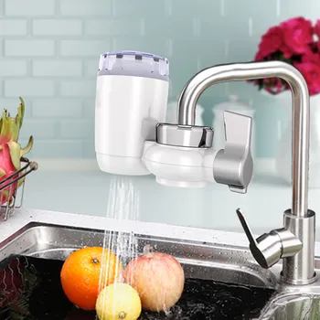 

Mini Tap Water Purifier Kitchen Faucet Washable Ceramic Percolator Water Filter Filtro Rust Bacteria Removal Replacement Z0424