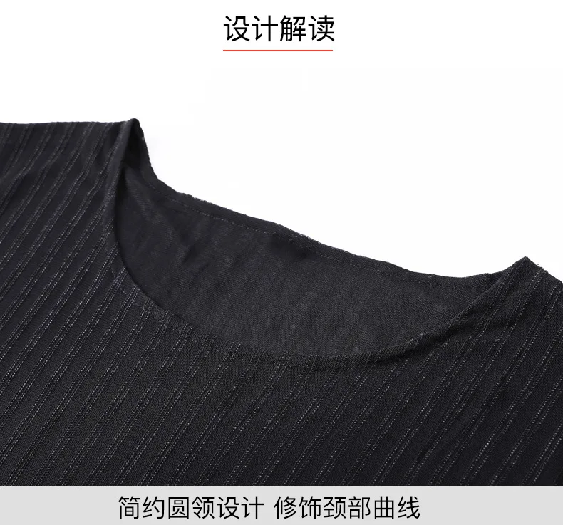 10xl размера плюс женская футболка новая одежда с рукавом три четверти Свободный Топ Повседневная Черная Футболка Пуловер Футболка fw684