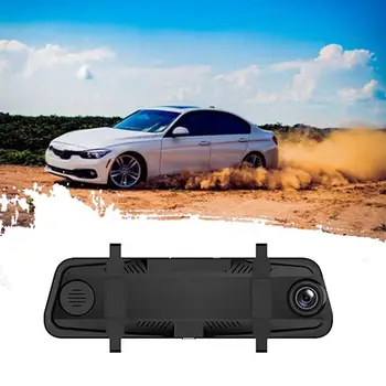 

2019 Minutes And Seconds Record True Hd Dual Lens Night Vision 10 Inch Full Screen Smart Rear View Telescopic Lens Recorder V21