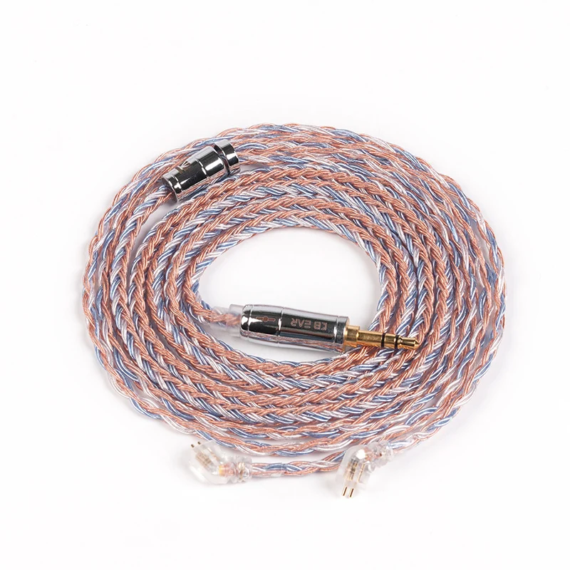 KBEAR 16 Core Upgraded Silver Plated Copper Cable 2.5/3.5/4.4MM With MMCX/2pin/QDC TFZ For KZ ZS10 ZSN Pro ZSX BLON BL-03 V90