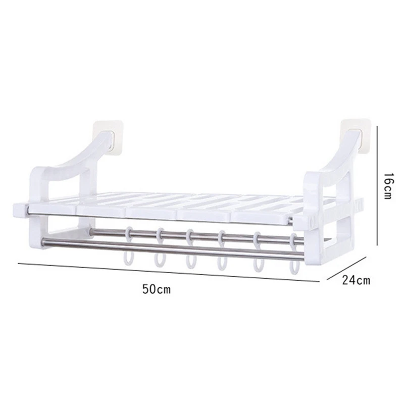 Многофункциональная стойка для полотенец для ванной комнаты, простая в установке складная вешалка для полотенец, набор для ванной комнаты