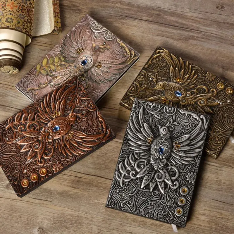 Vintage Retro The Phenix Long Life Bird Theme Lined Paper Note Book 100 Sheets Journal School Office Supplies Vintage Retro The Phenix Long Life Bird Theme Lined Paper Note Book 100 Sheets Journal School Office Supplies