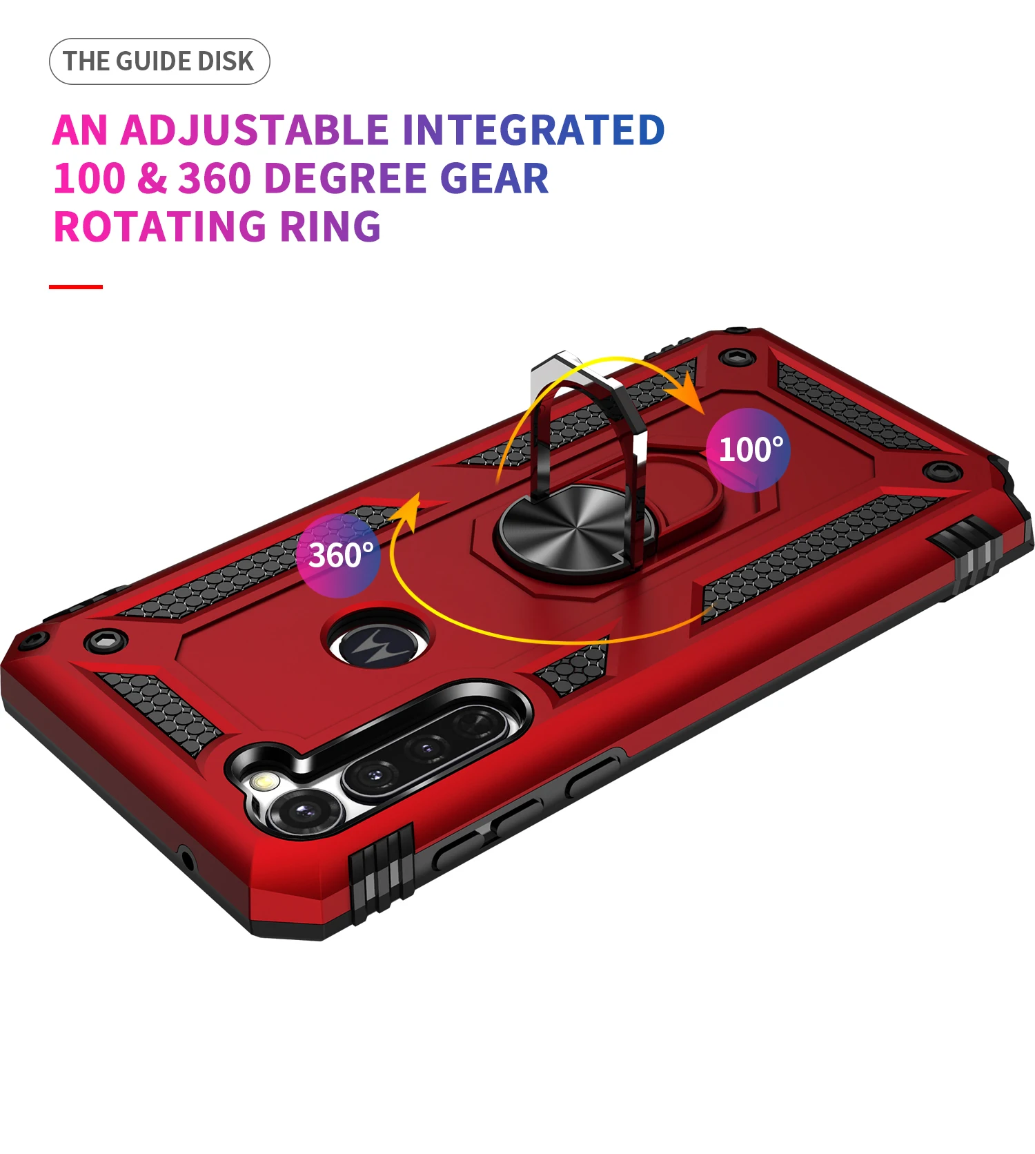Phone Case For Motorola G G6 G7 P40 One Pro Plus Power Play Fast Stylus Action Vision Macro Zoom Armor With Ring Bracket Cover