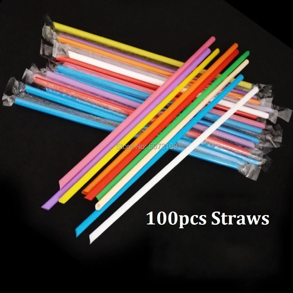 100pcsstraw Универсальные стеклянные чашки, прозрачные Новые Креативные бокалы для вина и пива, бокалы для мартини, Коктейльные бокалы es Funy, подарки для бара, чашки, украшения - Цвет: 100pcsstraw