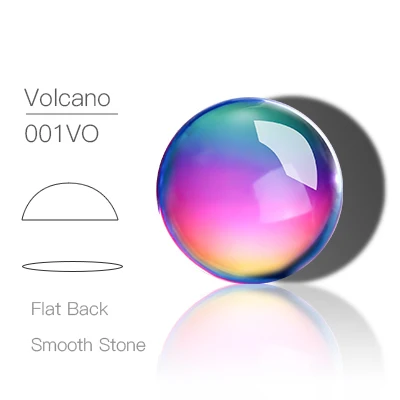 Volcano 10mm/12mm 10pcs Round Rhinestone Best Glass Crystal AB Sew On Stones Spacer buttons for Garment Jewelry Top Quality Crystal - Цвет: Volcano