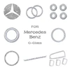 For Mercedes Benz Accessories C Class W204 W205 AMG Bling Sticker Interior Parts Decorations Trim Refit Crystal Shining Silver 1