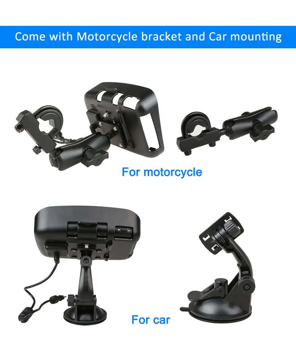 Fodsports motorcycle GPS Parts mounting braket for 5 inch Motorcycle Navigation Holder Motorbike Navigator Accessories |