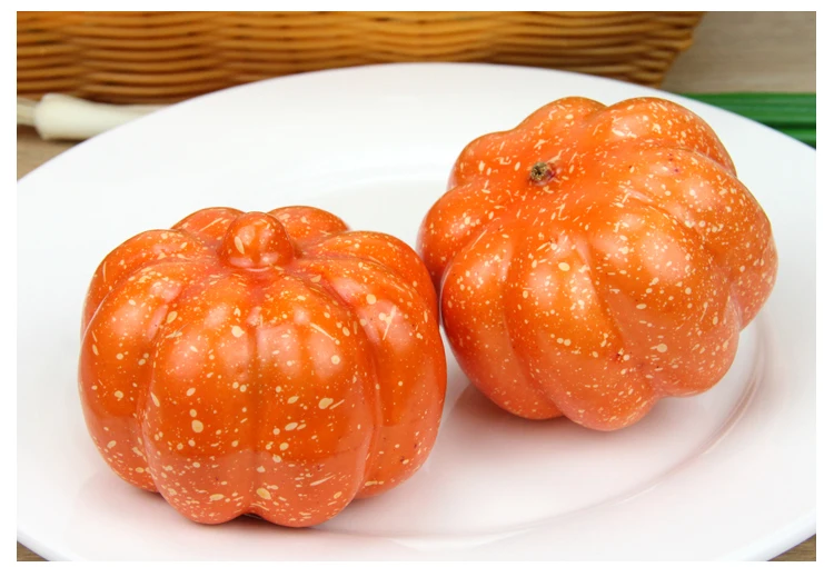 Halloween Pumpkin Decoration Simulation Pumpkin With Yellow High Imitation Foam Fake Green Pumpkin Model QW175 (7)