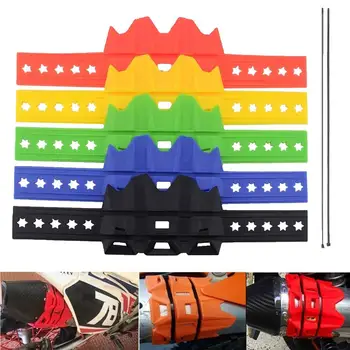 

Motorcycle Heat Insulation Exhaust Pipe Protector Cover Circle with 2 Tie Strap Protector Protector Cover Circle with 2 Tie Stra