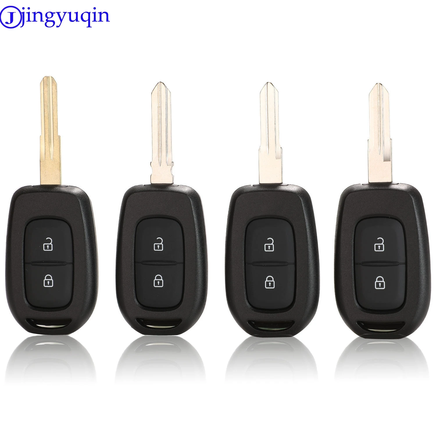Jingyuqin 2 кнопки дистанционного ключа автомобиля оболочки для Renault Sandero Dacia Logan Lodgy Dokker Duster