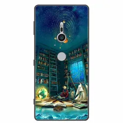 Stylish Marble Painted Soft TPU Phone Case Cover for XZ2 Premium (51)