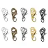 50pcs 10 12 14mm Metal Lobster Clasps Hooks With Jump Rings Gold Color End Clasps Connectors Necklace Findings Jewelry Making ► Photo 1/6