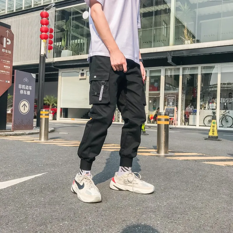 

INS Super Fire Bib Overall Men Popular Brand Aberdeen Trend Loose-Fit Literature And Art Ulzzang Casual Pants MEN'S Trousers