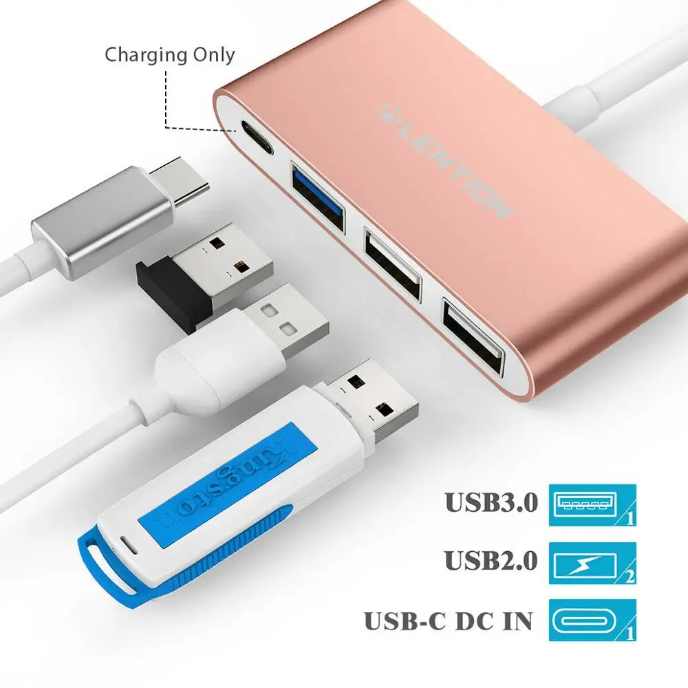 USB концентратор для зарядного устройства 3 0 2 MacBook Pro Surface 6 портов типа C 4 порта