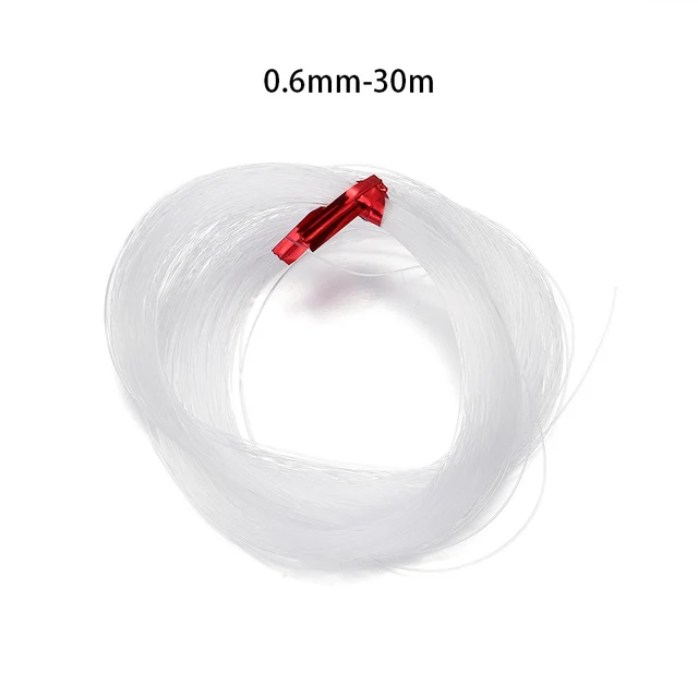 1PC 0.2-1mm Fishing Line For Beads Wire Clear Non-Stretch Nylon String Beading Cord Thread For Jewelry Making Supply Wholesale 0.6mm 30meters