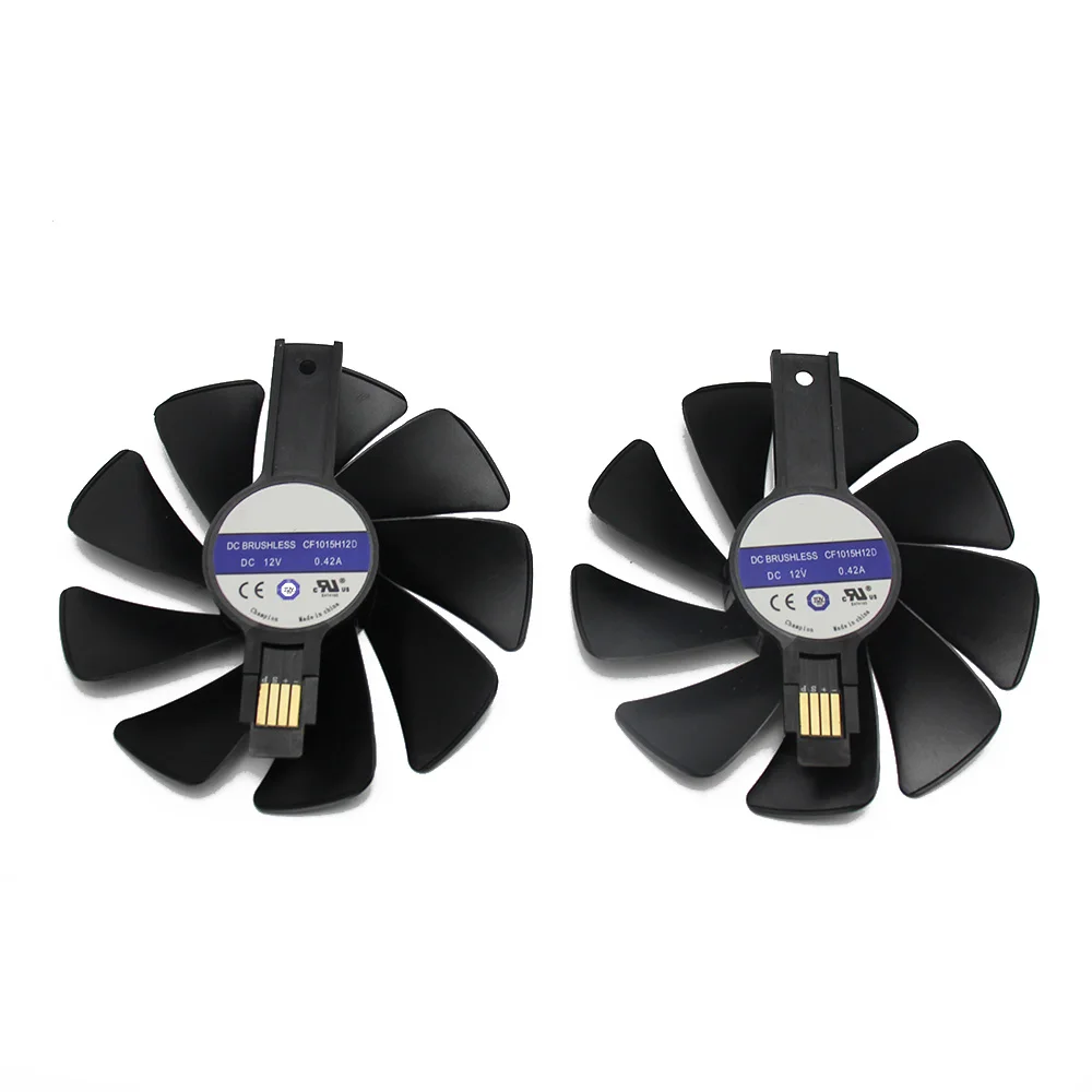 CF1015H12D 12V 0.42A 95 мм RX 580 деталь нитро-двигателя Himoto Redcat Mining Edition VGA вентилятор для сапфир RX 470 480 570 580 590 Графика карты вентилятор охлаждения - Цвет лезвия: 2PCS