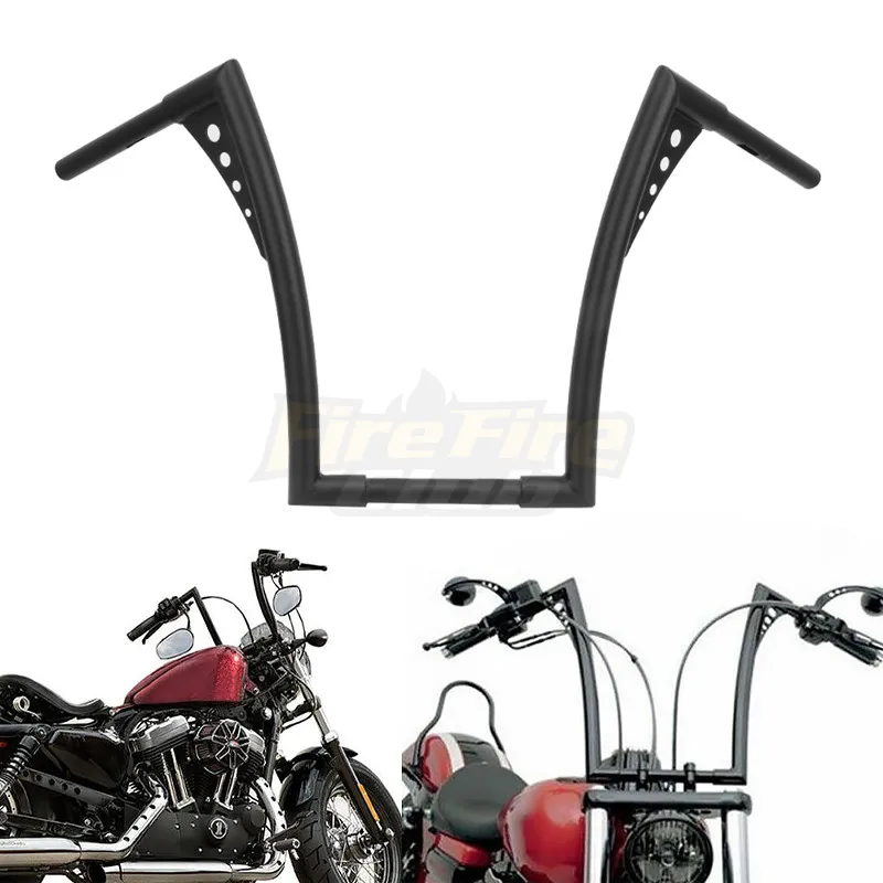 Moto 16 ''Rise Ape Hanger Manubri Adatti Per Harley Touring Electra Glid Road King Electra Street Glide
