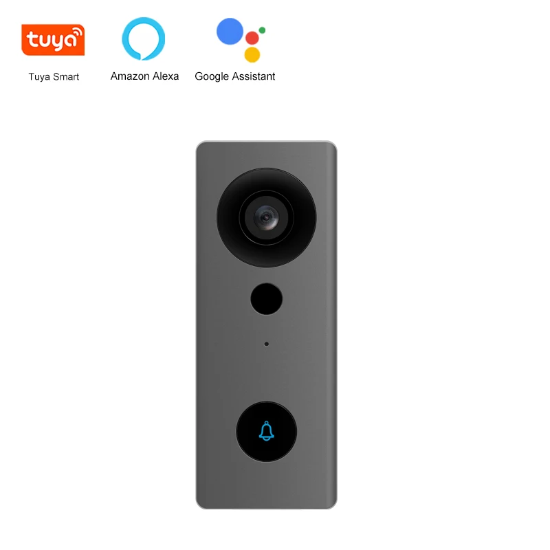 indoor monitor Tuya Smart Home Outdoor Wireless Doorbell Waterproof Surveillance Camera Support Alexa Google Assistant Door Peephole Camera aiphone intercom system Door Intercom Systems