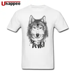 Be Wild Wolf Футболка Мужская 90S ретро футболки с круглым вырезом скидка брендовые футболки подарки на день Святого Валентина