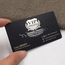 Логотип из нержавеющей стали черный золотой серебряный Металл визитная карточка