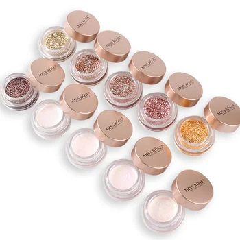 

Miss Rose Glitter Metallic Eyeshadow Shimmer Pearl Eyeshadow Makeup Multicolor Eyeshadow Highlights Hot