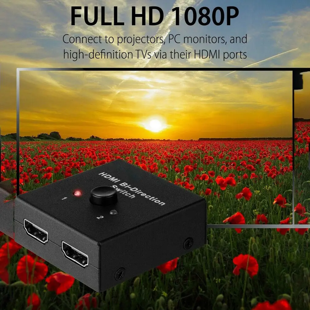 1x2 в выход UHD 4K Би направление HDMI 2,0 сплиттер концентратор HDCP 3D HDMI сплиттер с Full Ultra HD