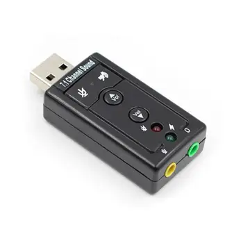 

Mini USB 2.0 3D Virtual 12Mbps External 7.1 Channel Audio Sound Card Adapter Audio Sound Card Adapter For Mac Win Compter