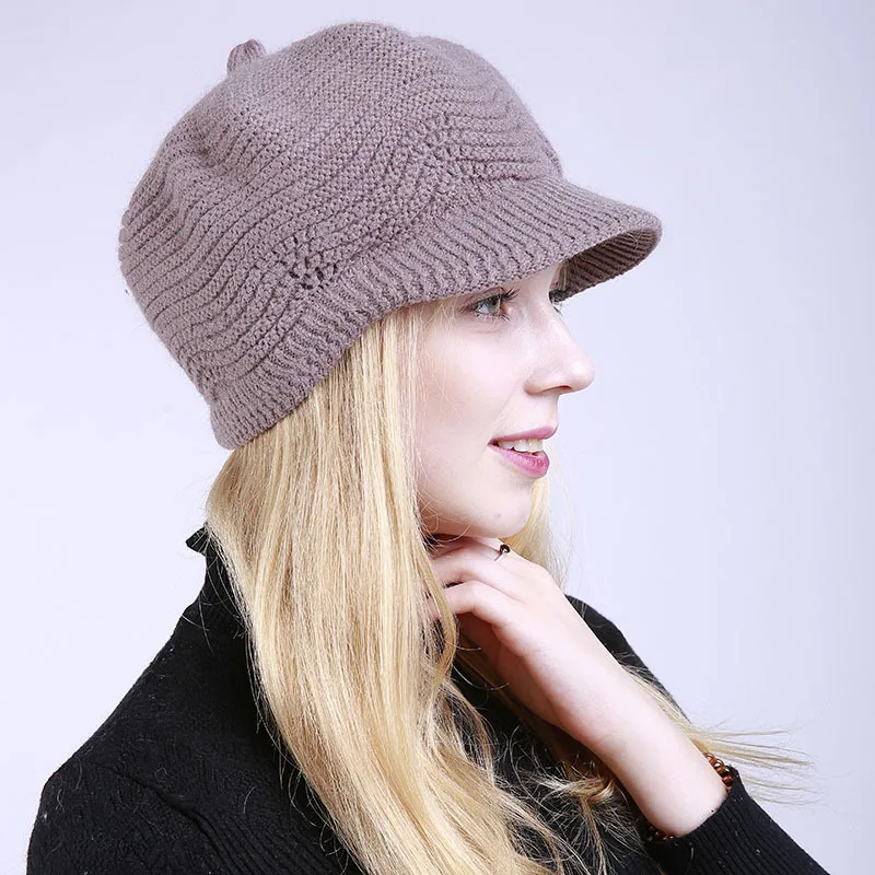 womens beanie hat with visor