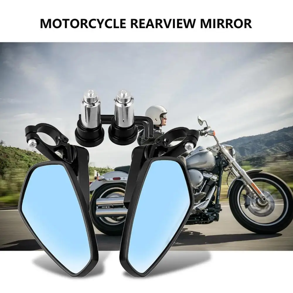 Мотоцикл модифицированное зеркало заднего вида для Honda Для Kawasaki Для Yamaha Универсальный 22 мм Обратный ЧПУ-зеркало заднего вида