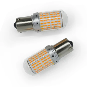 

2pcs Car Brake Parking Light Bulb 1157 BA15D S25 P21/5W 3014 144SMD White LED Signal Lamp COB Signal Lights lamp Bulb12-24V