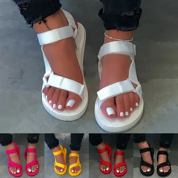 

Womens Summer Outdoor Beach Sandals Soft-slip Sandals Open-toe Slippers
