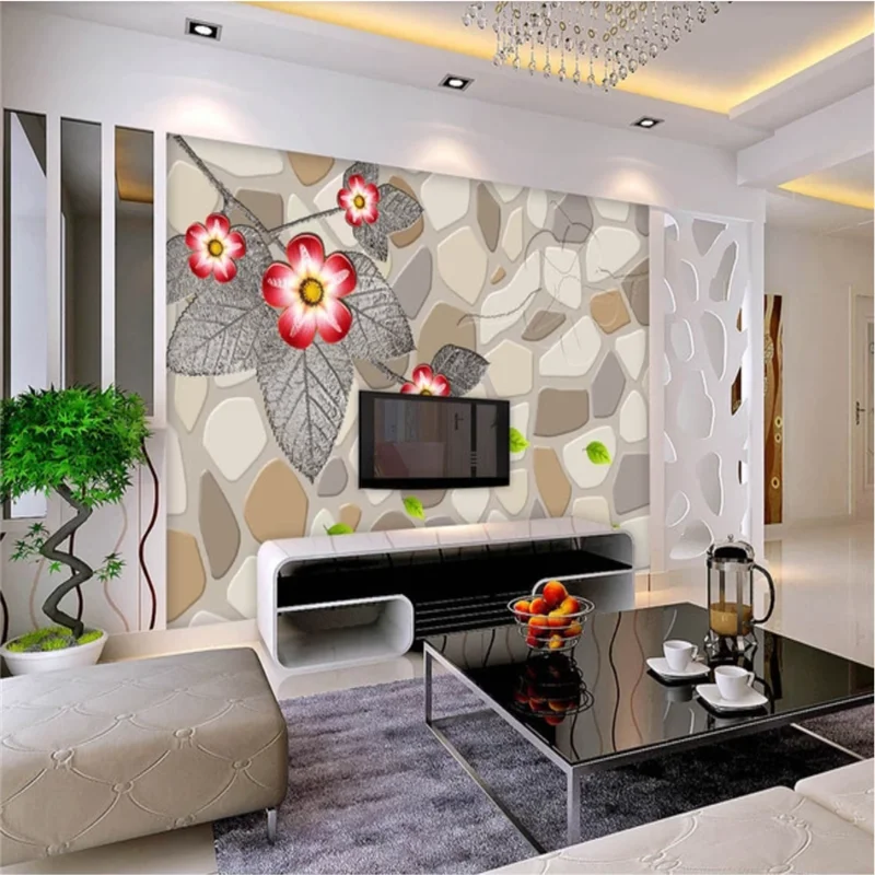 XUE SU Customized large-scale wallpaper wall 3D three-dimensional stone flower interior decoration painting supmeter corrosion resistance belt weighing indicator for conveyor scale bst100 d52 lcd wall mounting belt scale controller