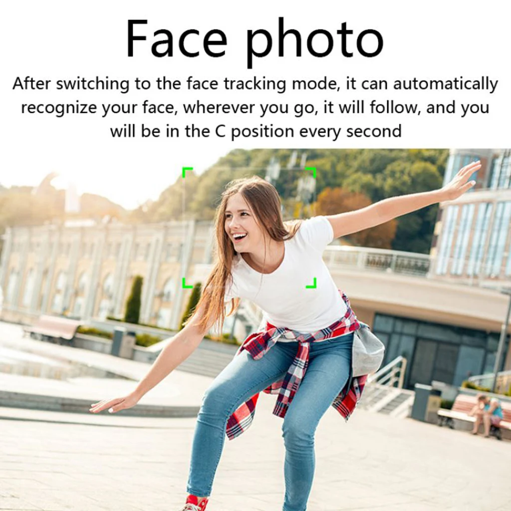 Portable All-in-one Auto Smart Shooting Selfie Stick 360 Rotation Auto Face Tracking Object Tracking vlog Camera Phone Holder