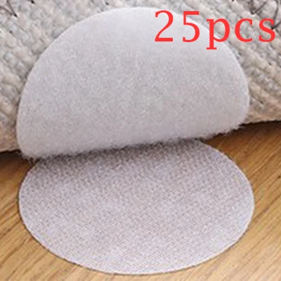 25 pcs white 25 шт. Невидимый держатель простыни для кровати Черный Белый моющийся нескользящий без следа антиповоротный чехол для дивана наклейка для пола Chire - Цвет: 25 pcs white