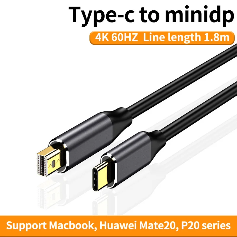 

Cable Matters typec USB-C to mini display port cable supports 4K 60Hz (compatible with Thunderbolt 3 ports)