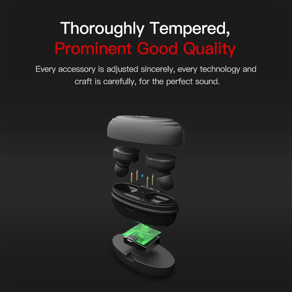 Fashion Accessories Stereo Headphone Microphone Dual Earbud Multifunctional Wireless Bluetooth Earphone Headset Outdoor Sports
