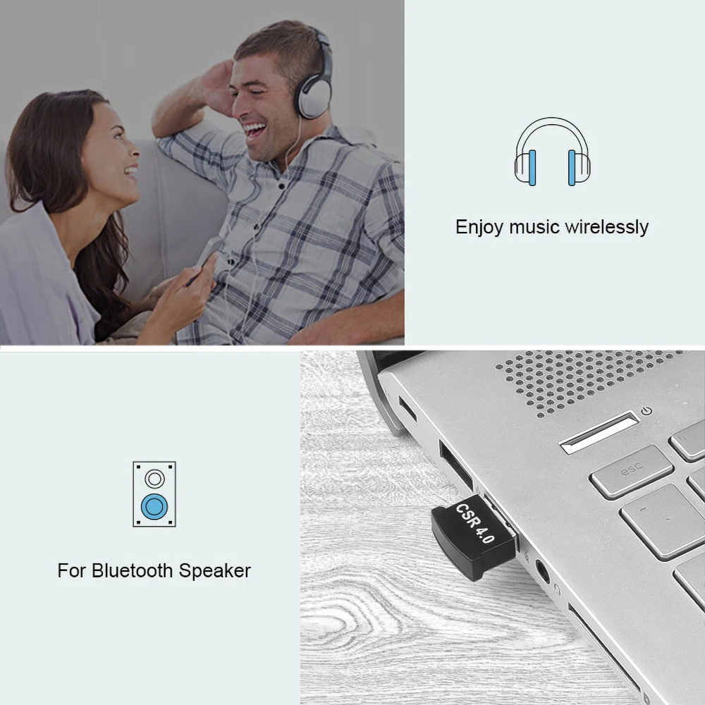 Беспроводной USB Bluetooth 4 0 адаптер защитный Мини ключ Музыкальный звук передатчик