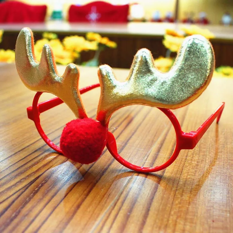 Рождественские очки Рамка Счастливого Рождества DIY украшения Ноэль игрушки Санта снеговик рождественские подарки Декор Navidad счастливый год