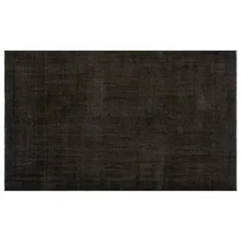

Handmade Black Vintage Overdyed Turkish Area Rug 157x263 Cm-5'2''X8'8''