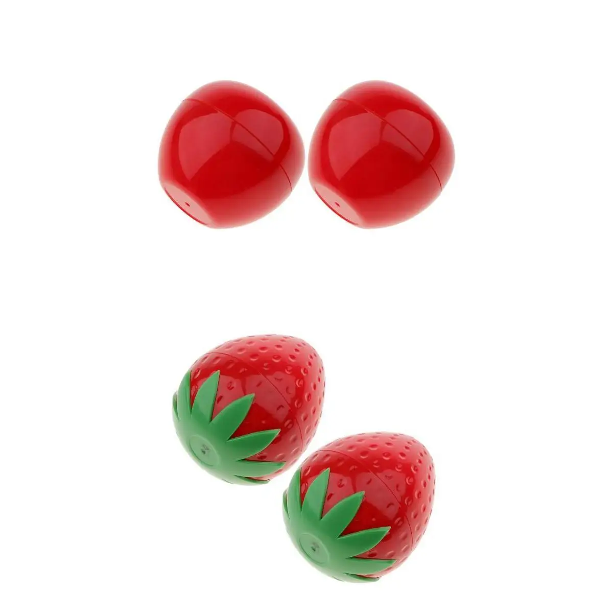 4pcs Cute Cosmetics Container Apple & Strawberry Cosmetic Jar Pot Eyeshadow Face Cream Storage Container