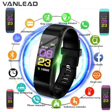 115 плюс умные часы, напульсники, пульсометр, спортивный монитор, кровяное давление, фитнес-трекер, умные часы для Ios, Android, для мужчин и женщин