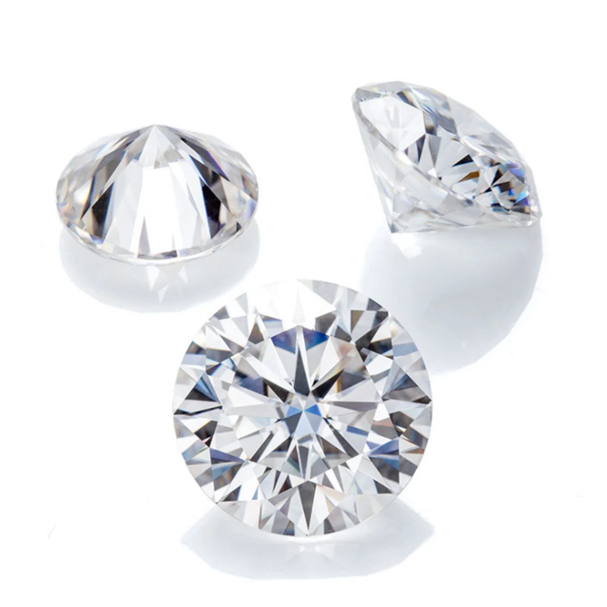 340PCS Loose Gemstones Small Moissanite Stone 0.8mm To 2.9mm D Color VVS1 Excellent Cut Loose Beads For Jewelry Making
