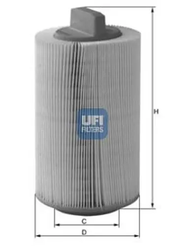 Фильтр воздушный MB C-class/E-class W203/W211 1.8/2.0 02 UFI 27