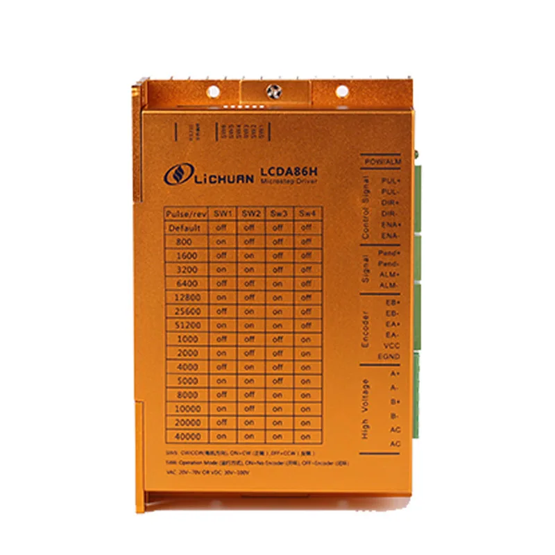 Lichuan 2 фазный 30 100VDC 6A LCDA86H Nema34 Microstep Servo замкнутый цикл шаговый двигатель драйвер