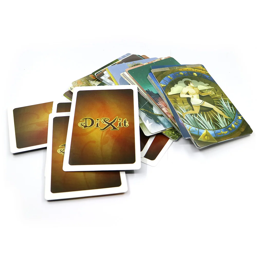 Dixit 6+ 7+ 8+ 9 настольная игра для детей, Обучающие 336 карточки, деревянные игрушки кролики для семьи, вечерние, забавные русские и английские карточки, игра