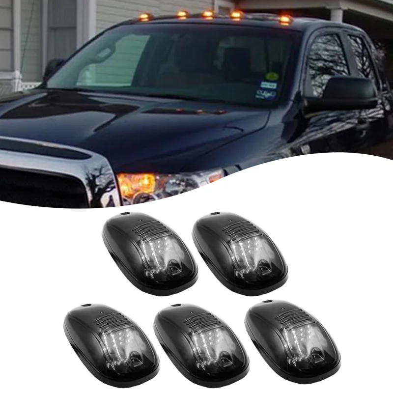 5 шт. 9 светодиодный AC/DC 12V автомобиль крыше кабины габаритные огни для грузовика