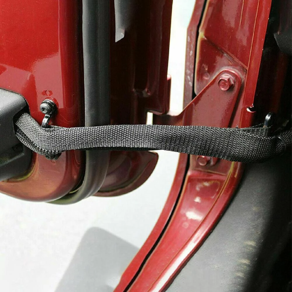 Limiting Strap Zippers Tough Car Parts Black Door Limiting Straps For Jeep  Wrangler Jk 2007-2017 - Protective Frames - AliExpress