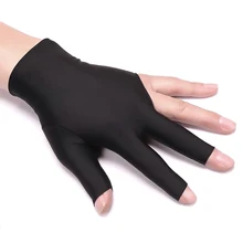 Бильярдные перчатки случайная левая рука снукер отмечены полезный аксессуар Прохладный 1 шт три пальца перчатки