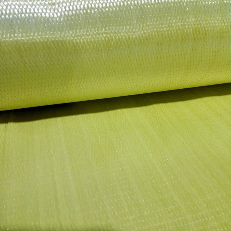 280gsm 20"/50cm Yellow Kevlar Unidirectional Cloth Aramid Fiber Fabric